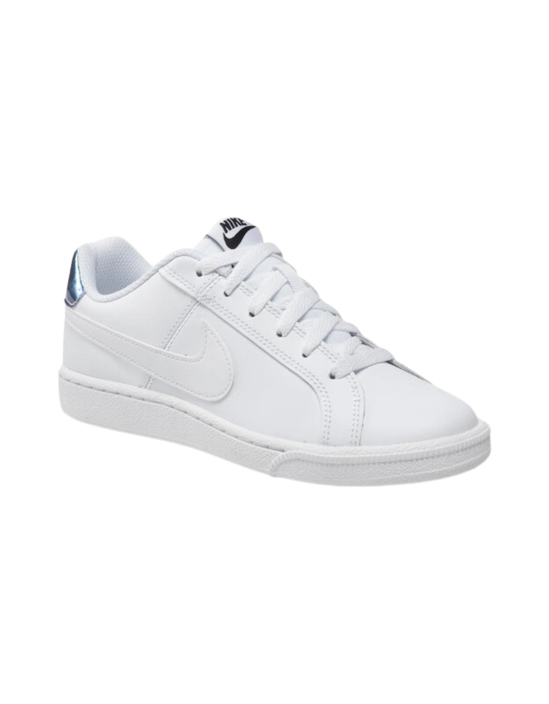 Court Royale Silver Heel White Sneakers