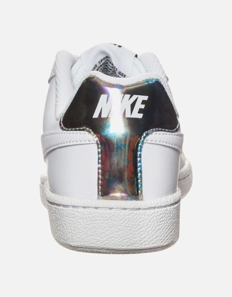 Court Royale Silver Heel White Sneakers