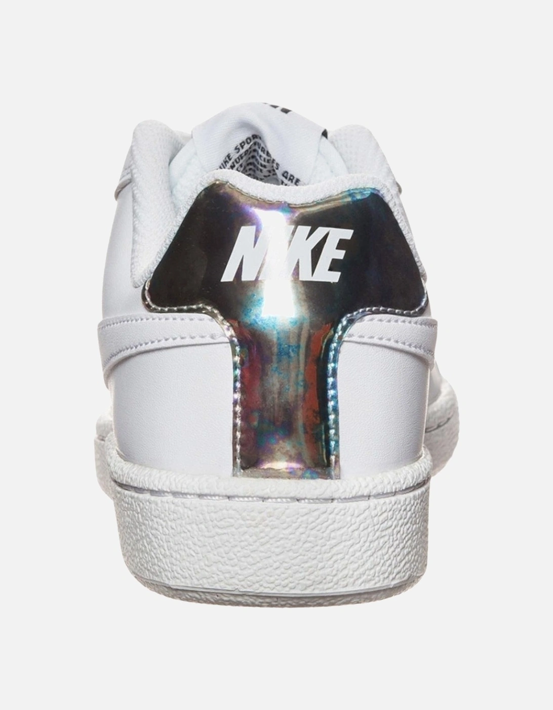 Court Royale Silver Heel White Sneakers