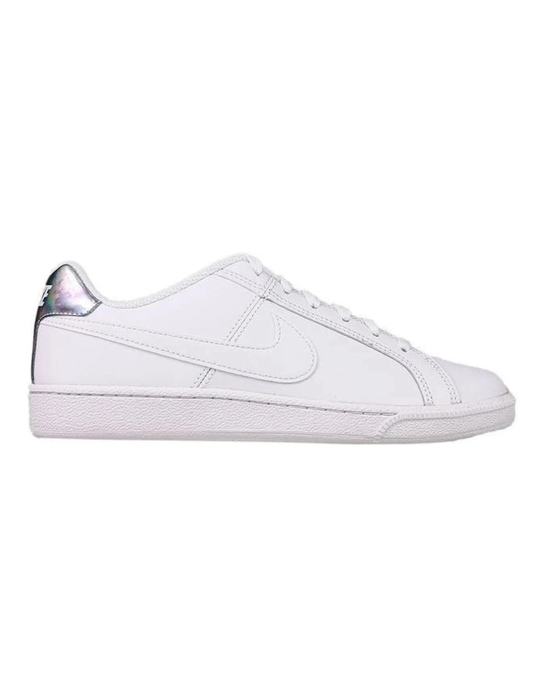 Women's Nike Court Royale Silver Heel White Sneakers - Size: 5