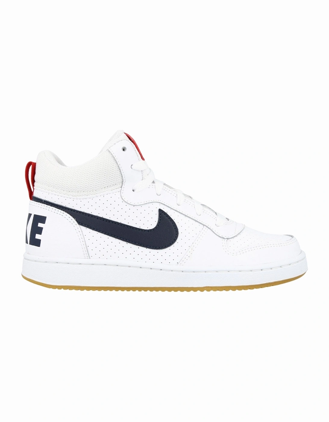Court Borough Mid (GS) White Sneakers, 6 of 5