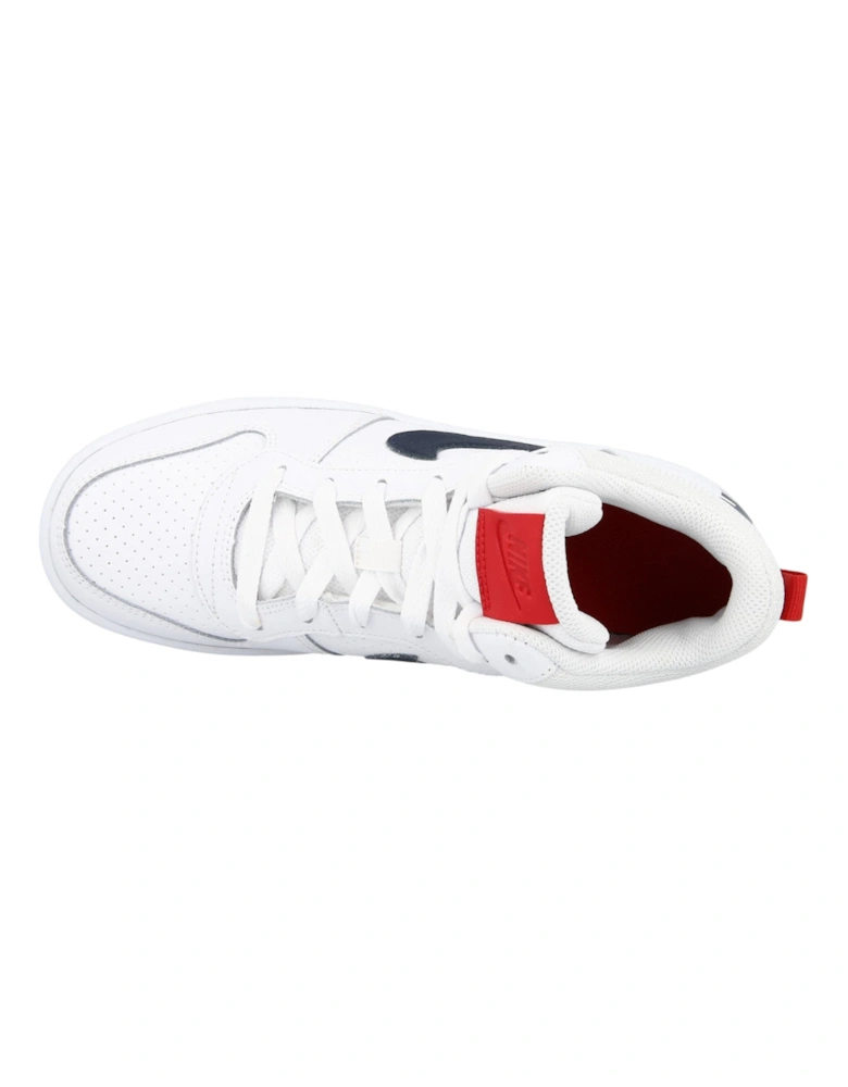 Court Borough Mid (GS) White Sneakers