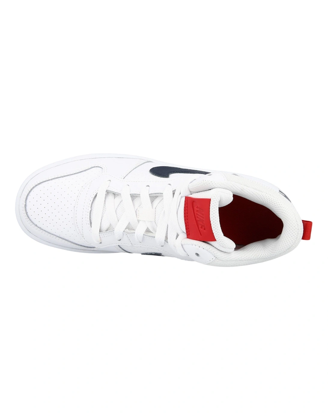 Court Borough Mid (GS) White Sneakers