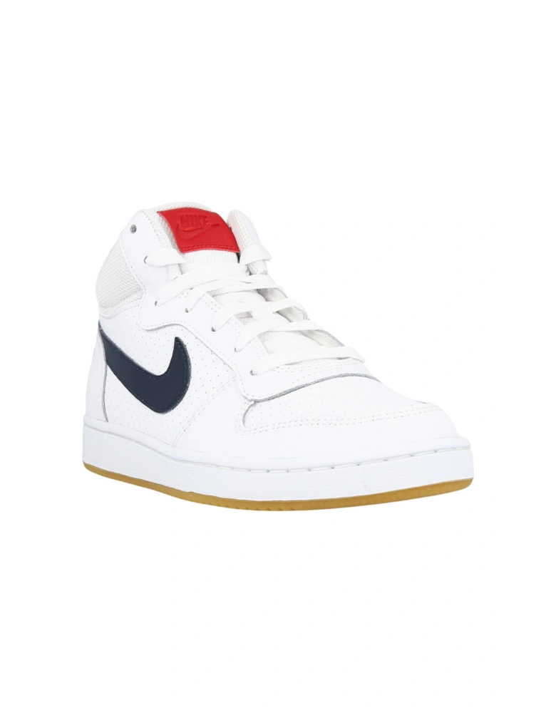 Court Borough Mid (GS) White Sneakers