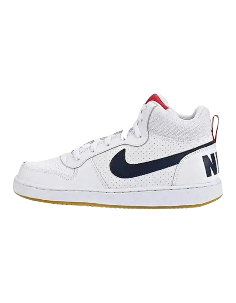 Court Borough Mid (GS) White Sneakers