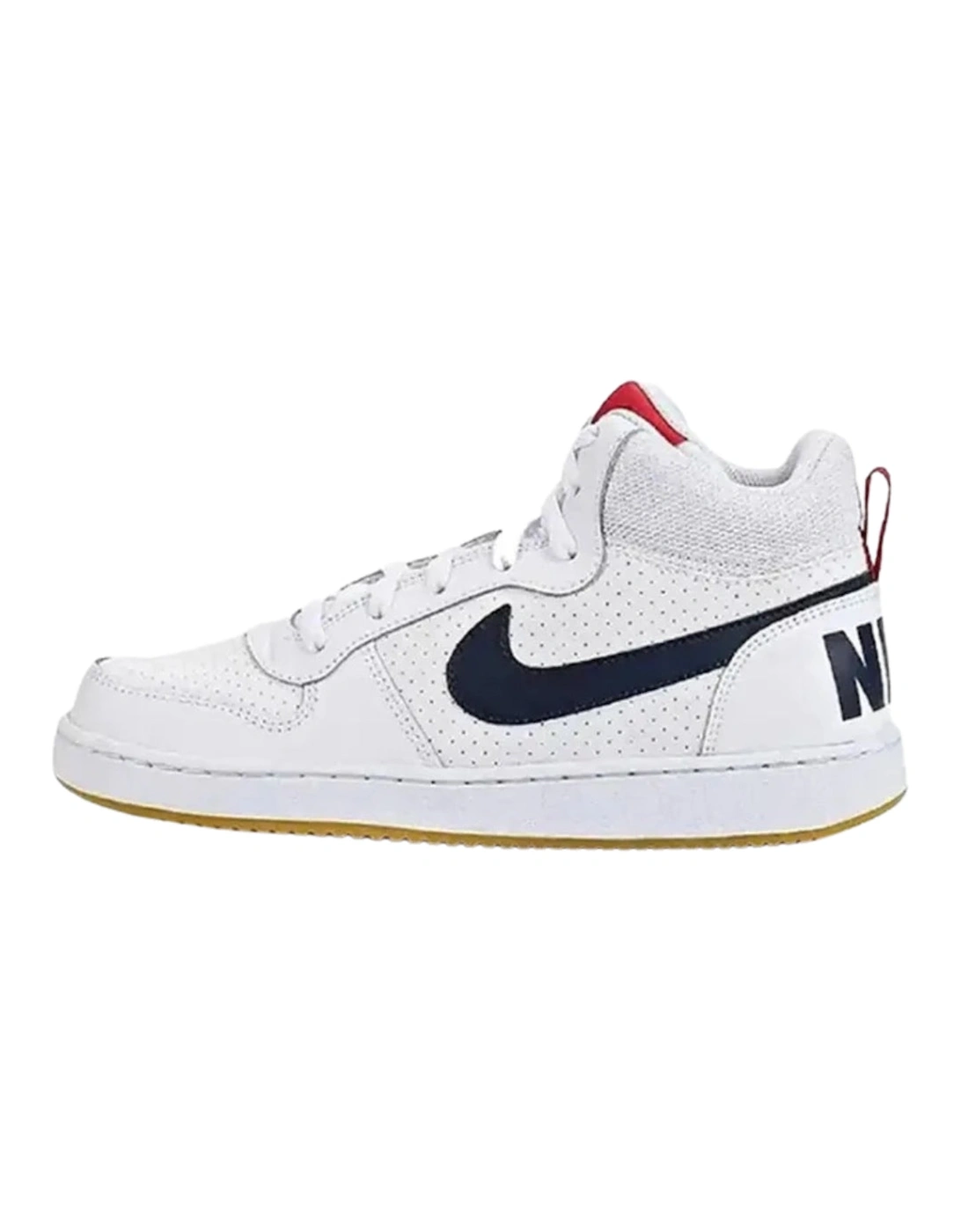 Court Borough Mid (GS) White Sneakers