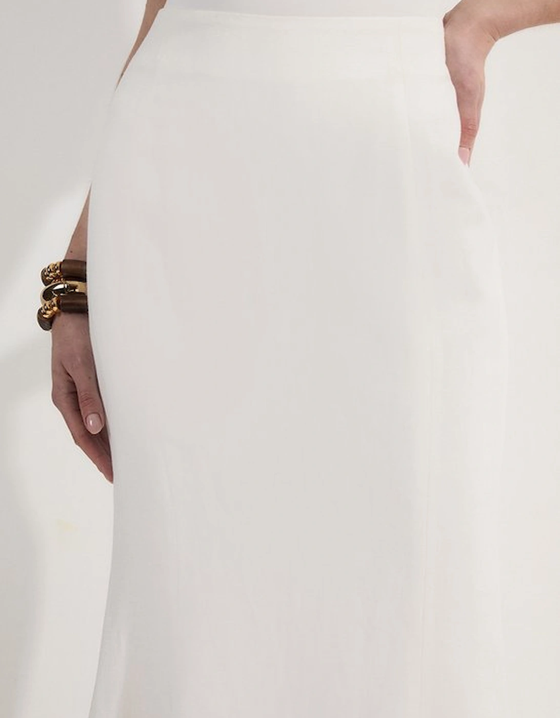 Premium Summer Linen Fishtail Maxi Skirt
