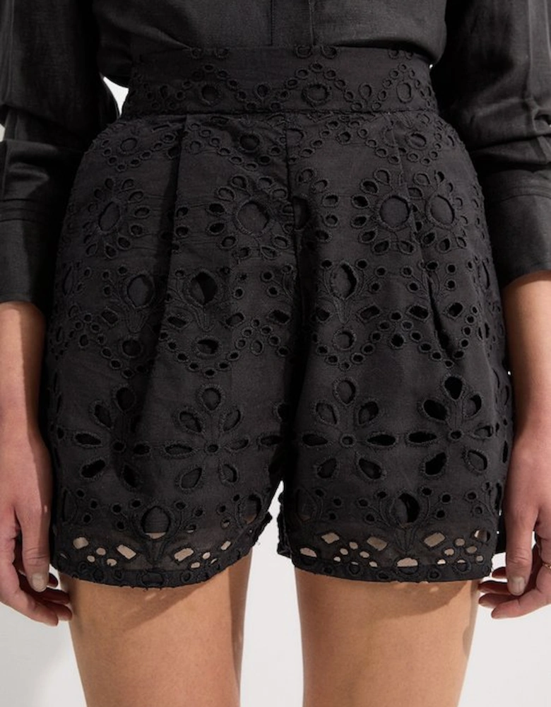 Cotton Broderie Woven Short