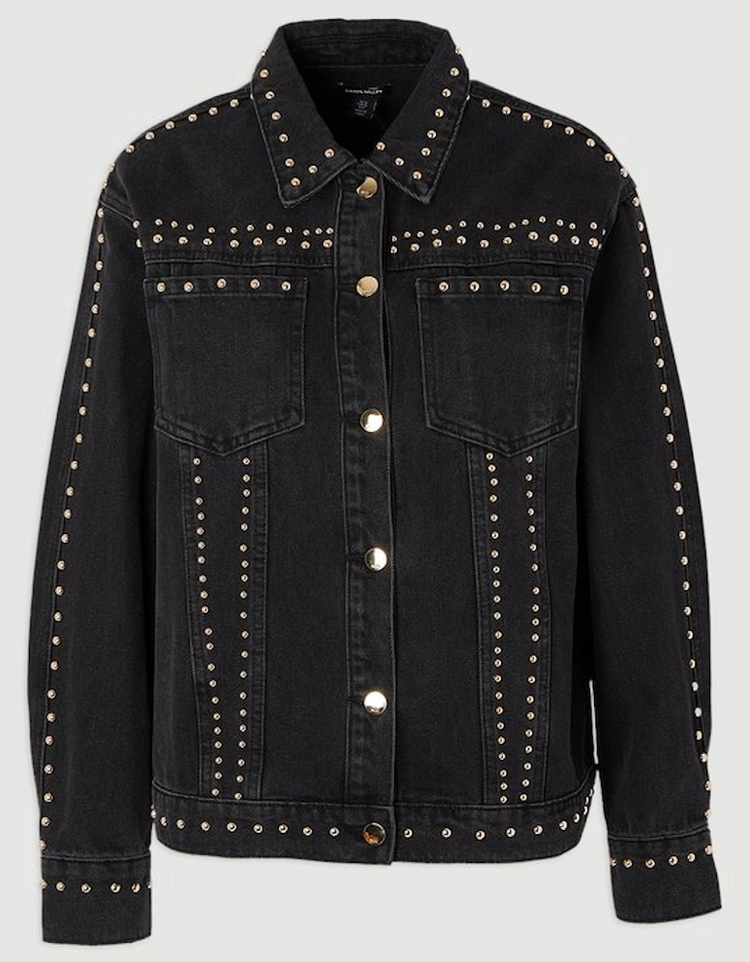 Denim Studded Jacket