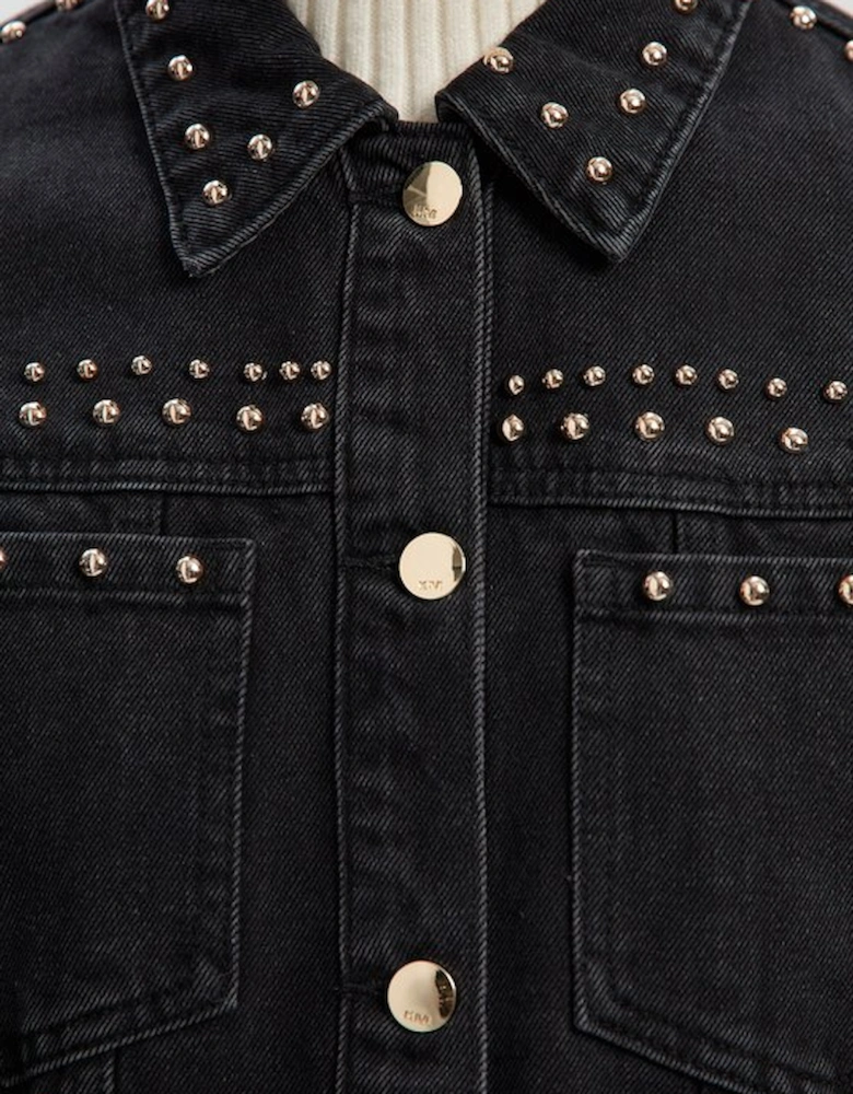 Denim Studded Jacket