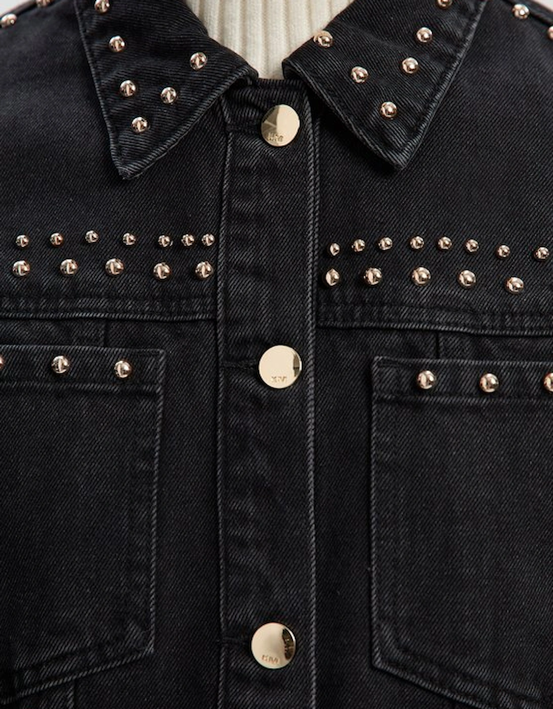 Denim Studded Jacket