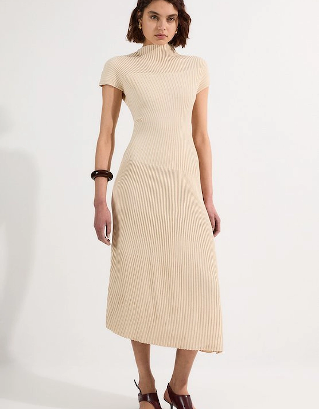 Stitch Detail Knit Midi Dress, 5 of 4