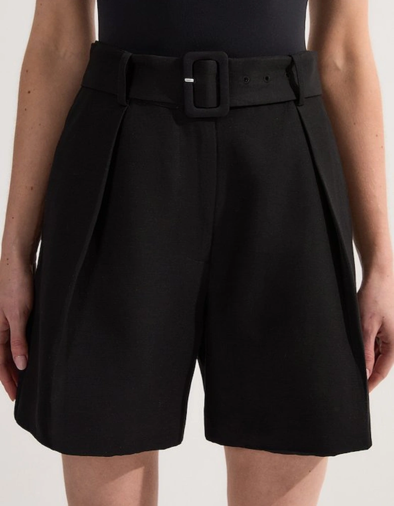 Viscose Linen Tailored Walking Short
