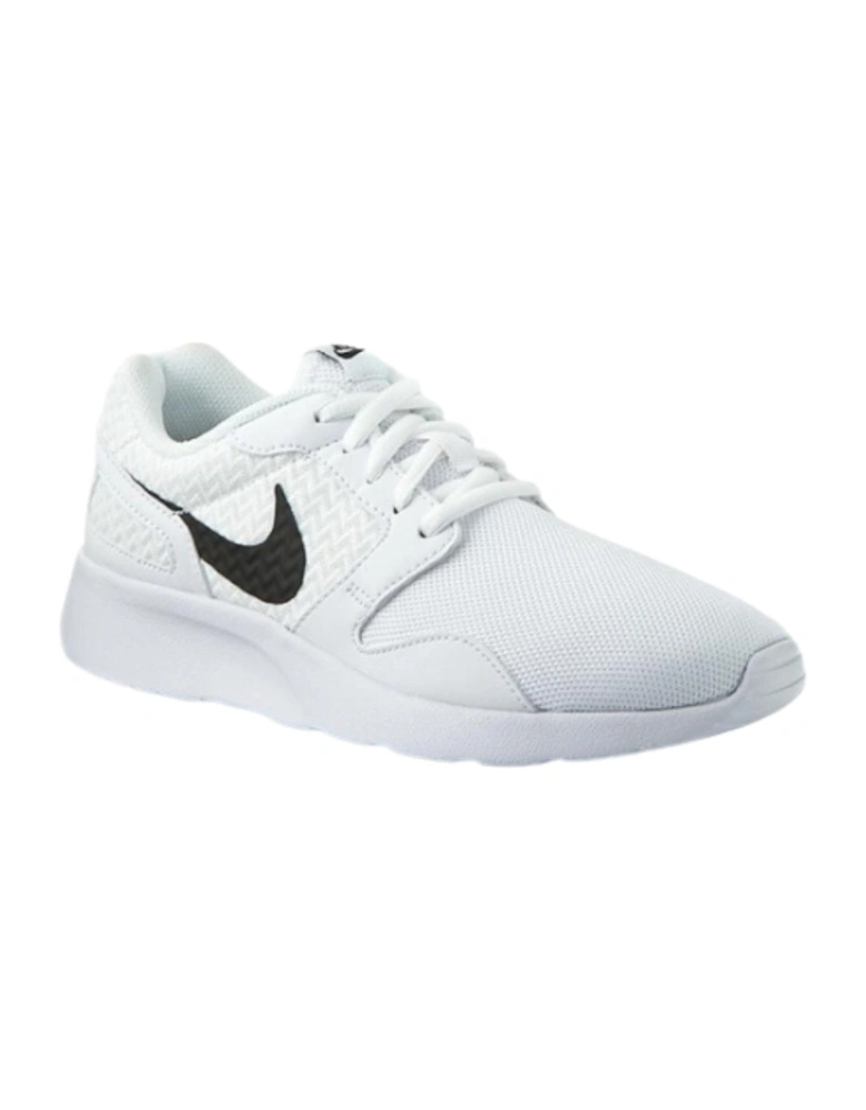 Kaisha Black Swoosh Logo White Trainer