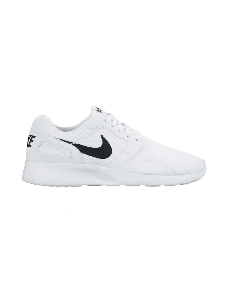 Kaisha Black Swoosh Logo White Trainer