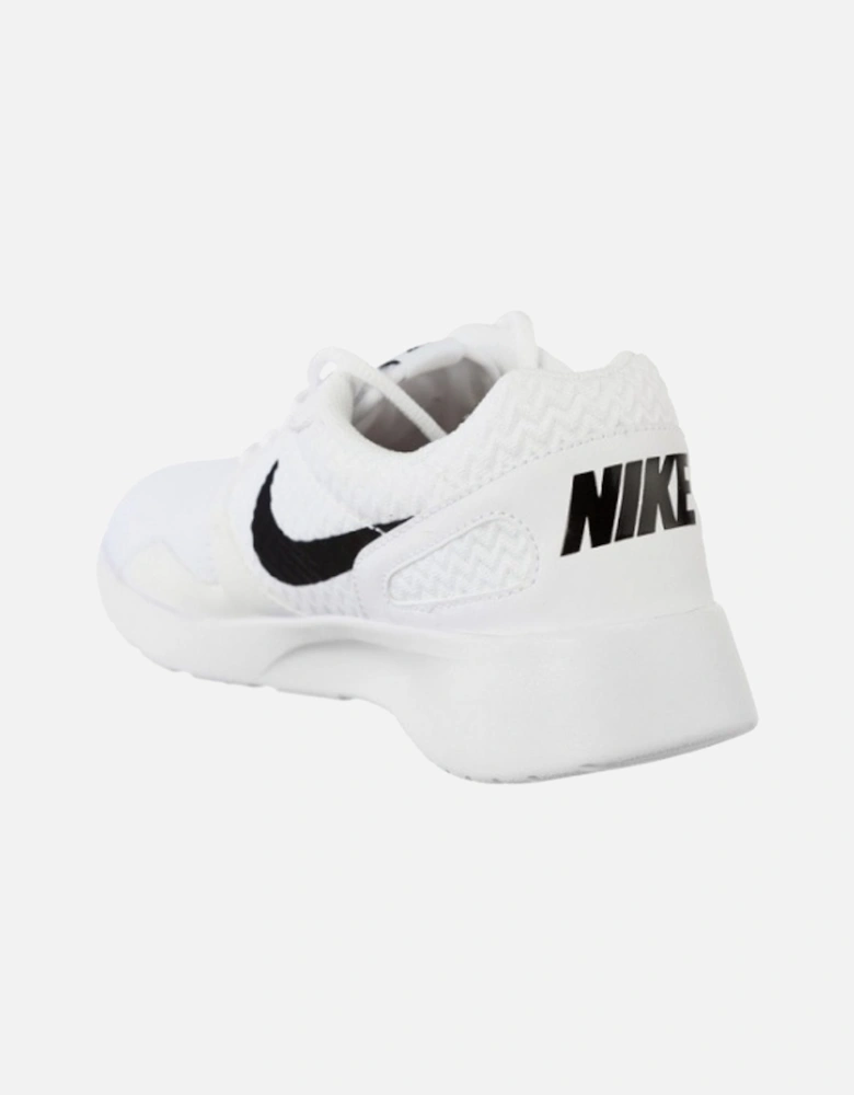 Kaisha Black Swoosh Logo White Trainer