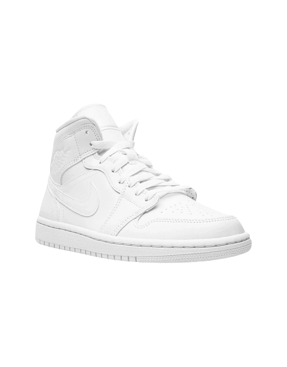 Air Jordan Mid 1 White Sneakers