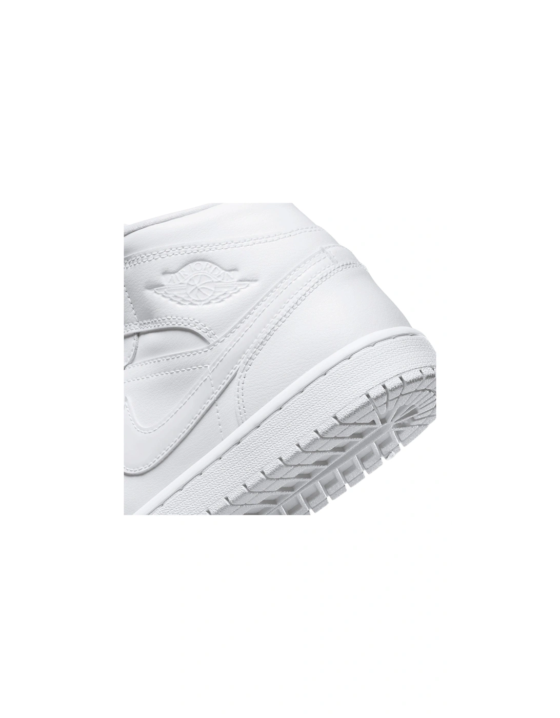 Air Jordan Mid 1 White Sneakers