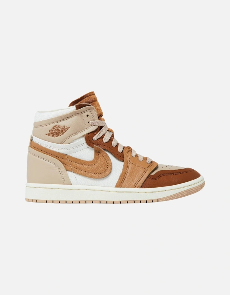 Air Jordan 1 Mm High Brown Sneakers