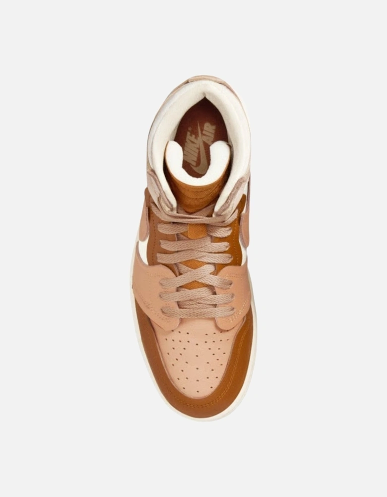 Air Jordan 1 Mm High Brown Sneakers