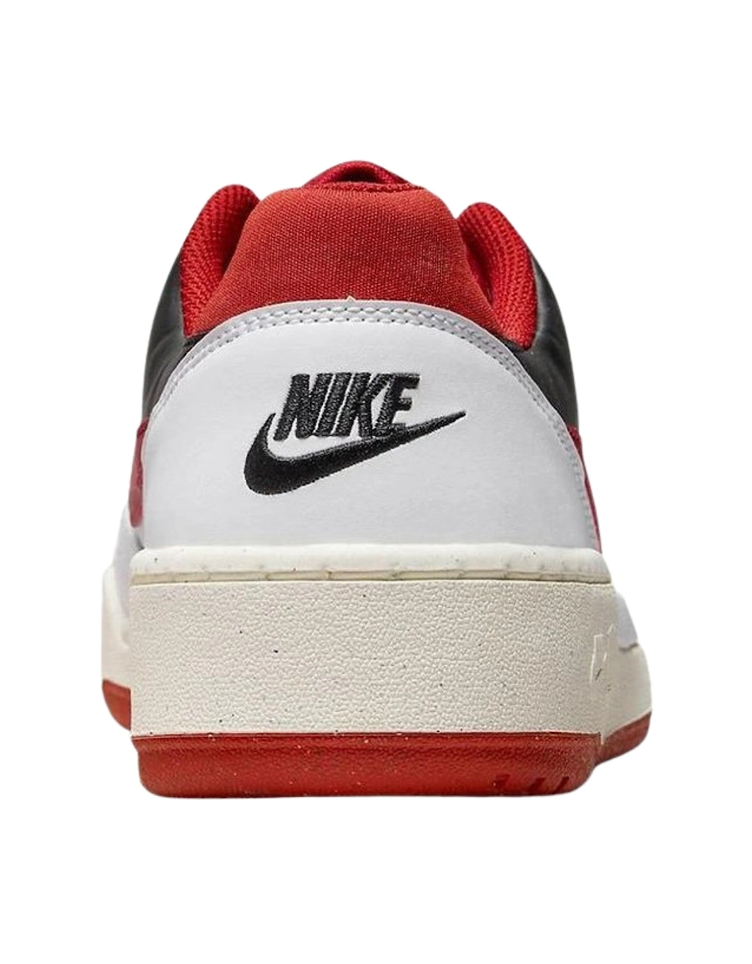 Full Force Lo Red Detail White Sneakers