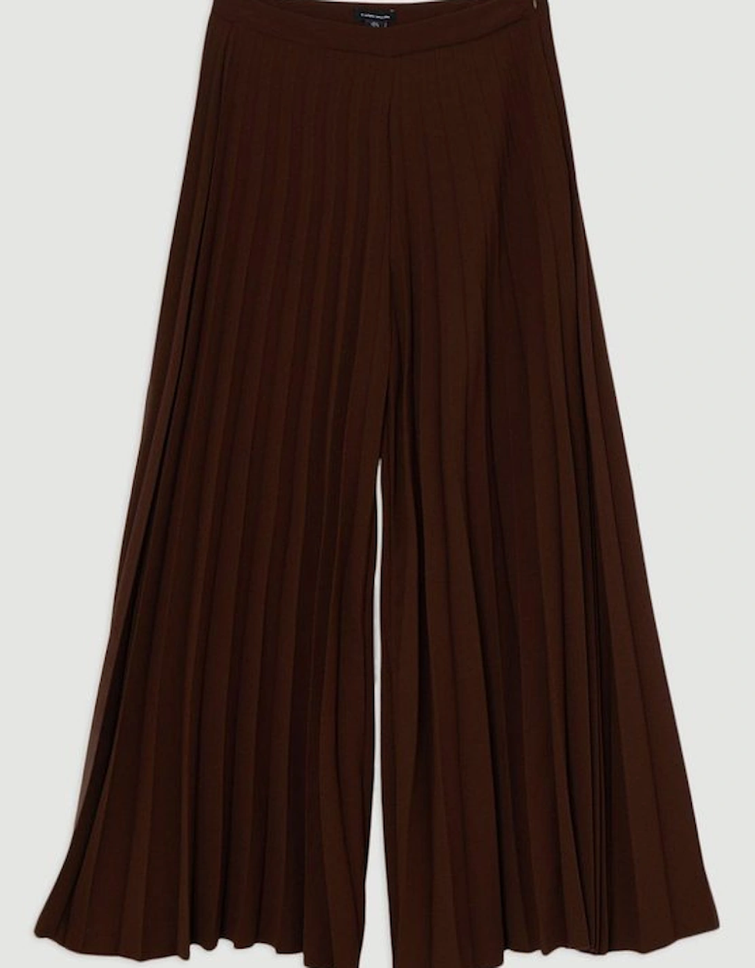 Tailored Crepe Pleated Full Midi Trouser