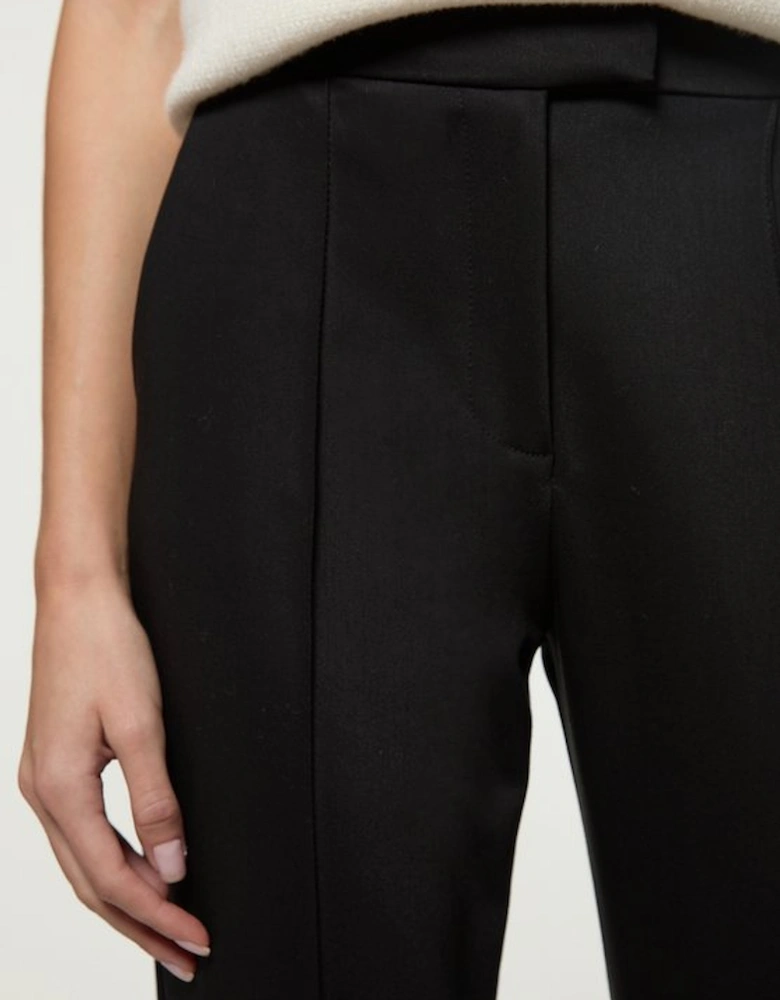 Tailored Pintuck Straight Leg Trouser