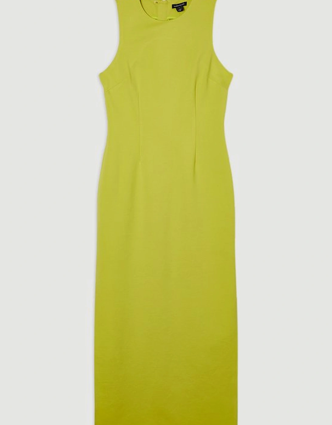 Ponte Crew Neck Maxi Dress