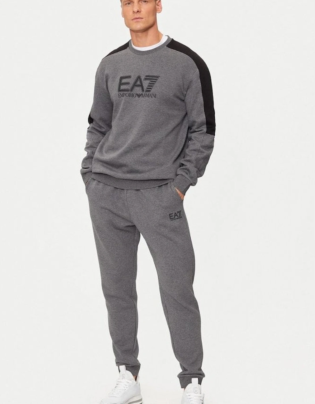 Large Logo Tracksuit - Dark Grey Marl, 5 of 4