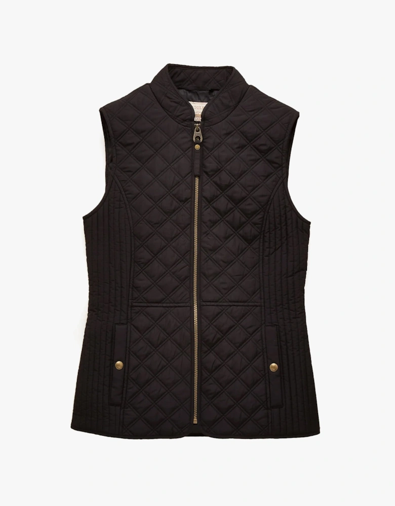 MINX Womens Showerproof Quilted Gilet Black