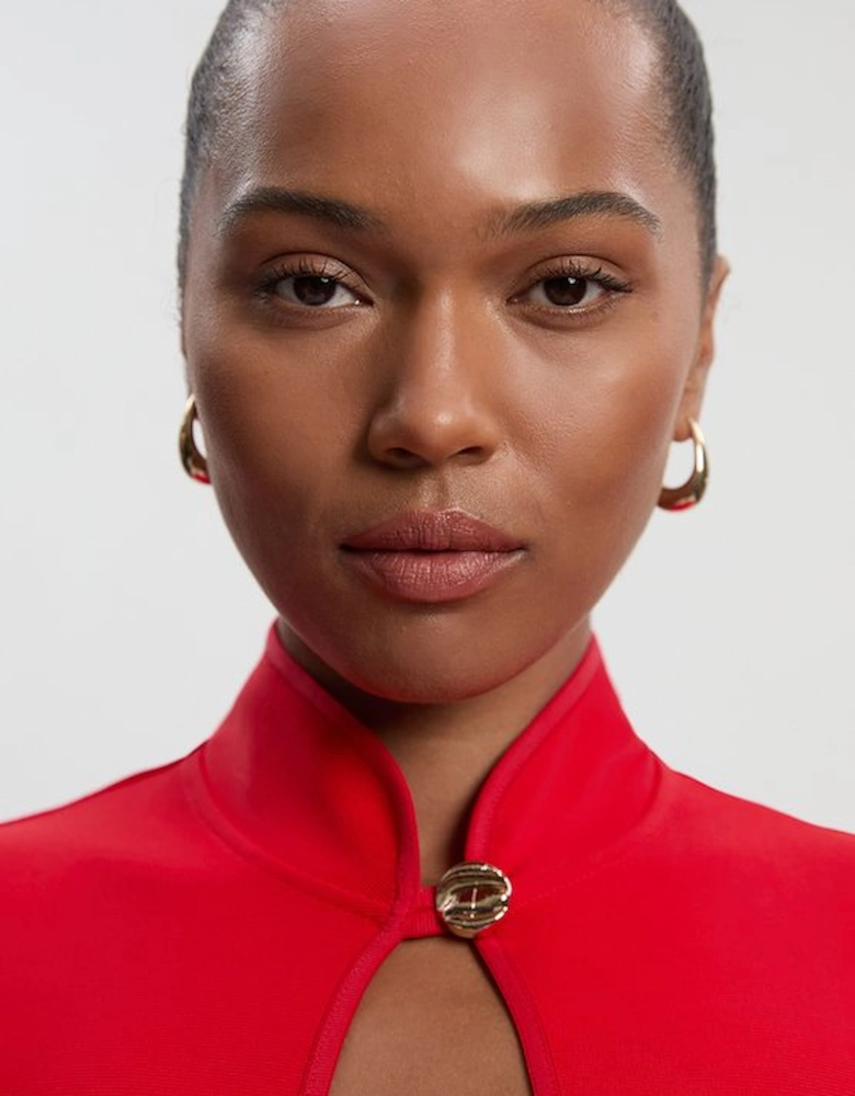 Plus Size Figure Form Bandage Sleeveless Knit Top