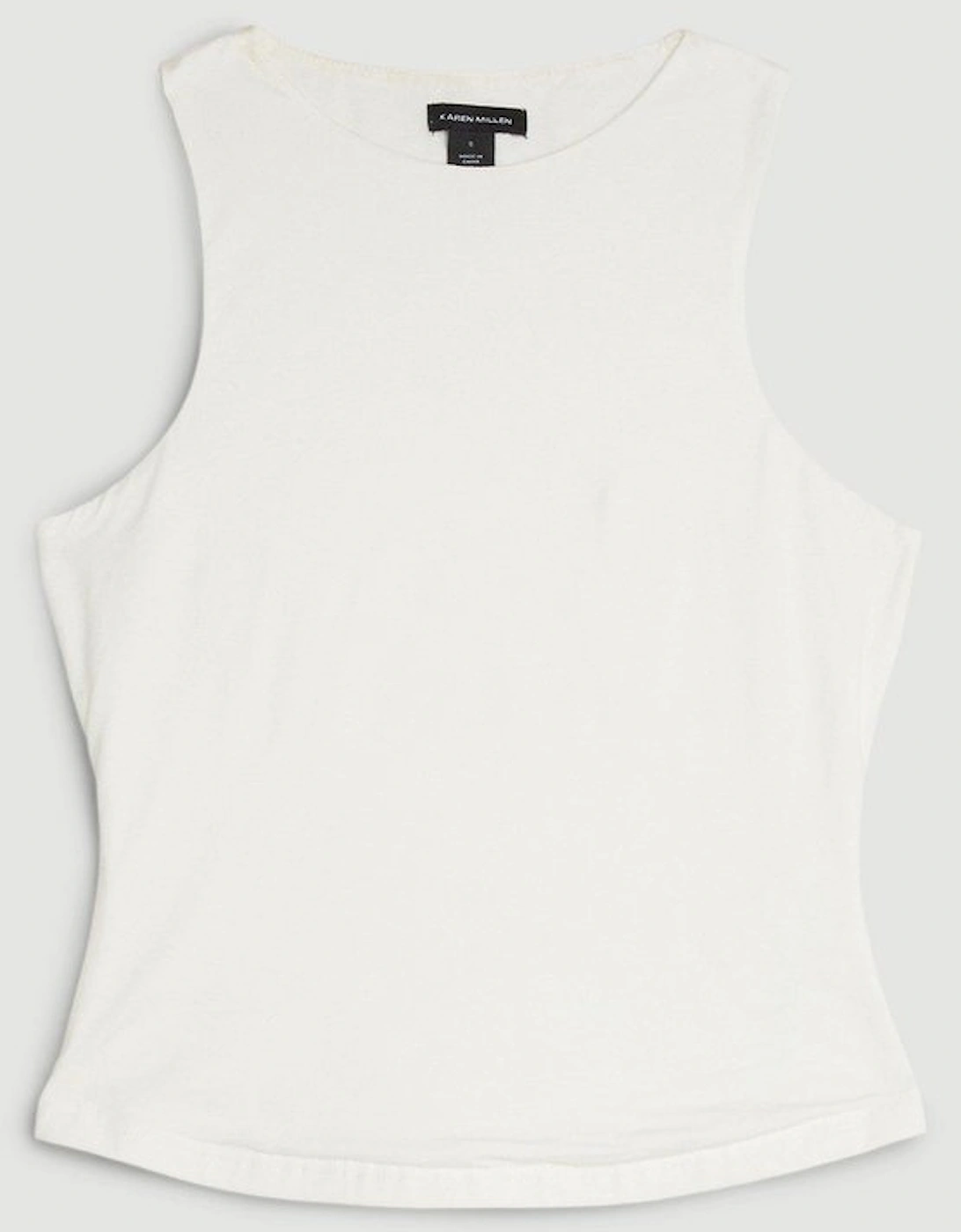 Stretch Cotton Racer Vest
