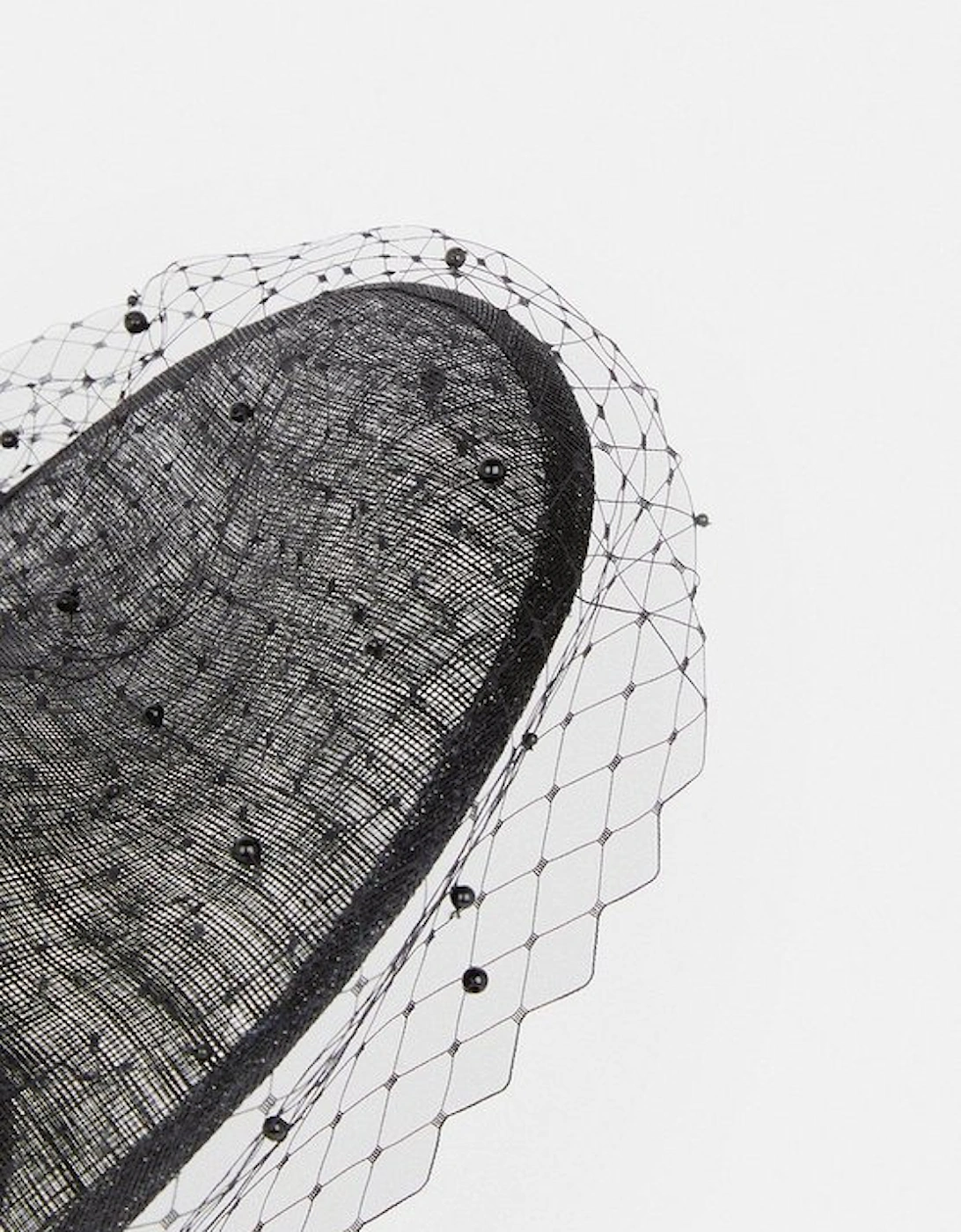 Pearl Detail Mesh Fascinator