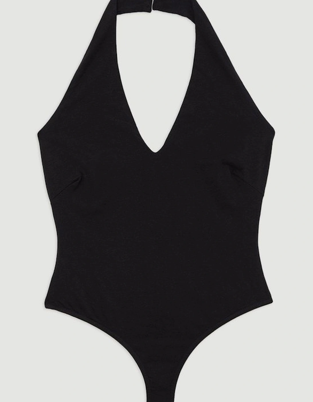 Stretch Cotton Jersey Halter Jersey Bodysuit