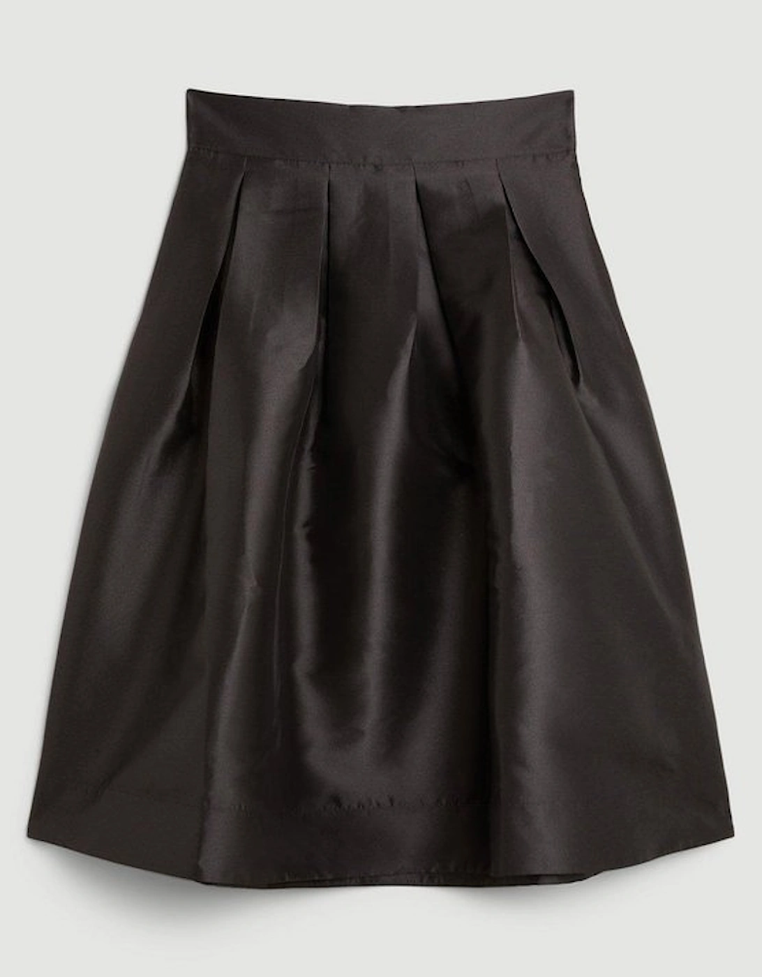 Plus Size Twill Prom Maxi Skirt