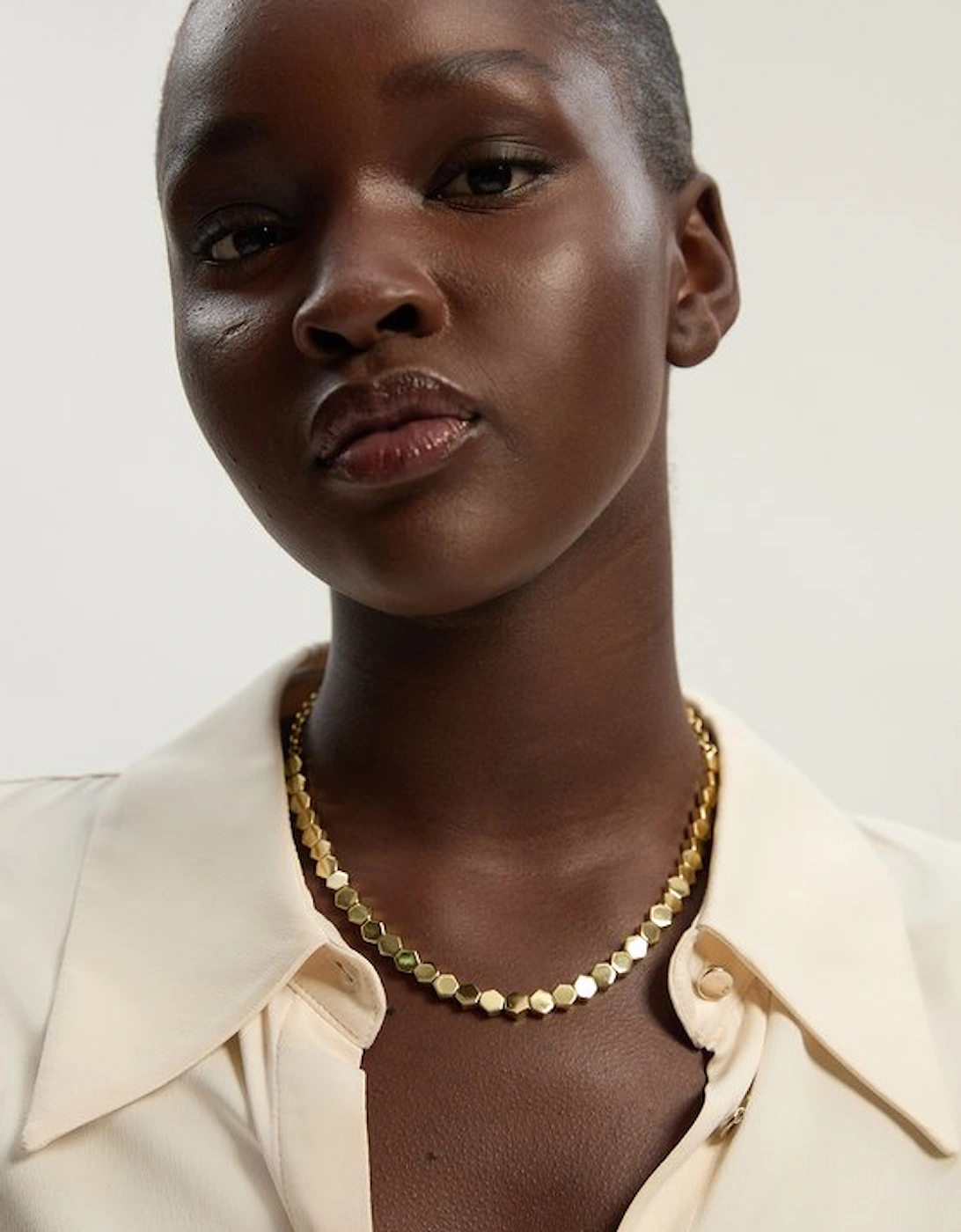 14kt Gold Plated Mosaic Necklace, 2 of 1