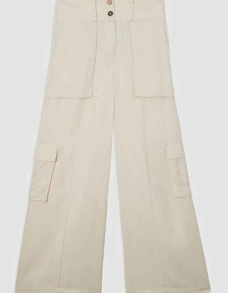Premium Linen Twill Top Stitch Woven Trouser