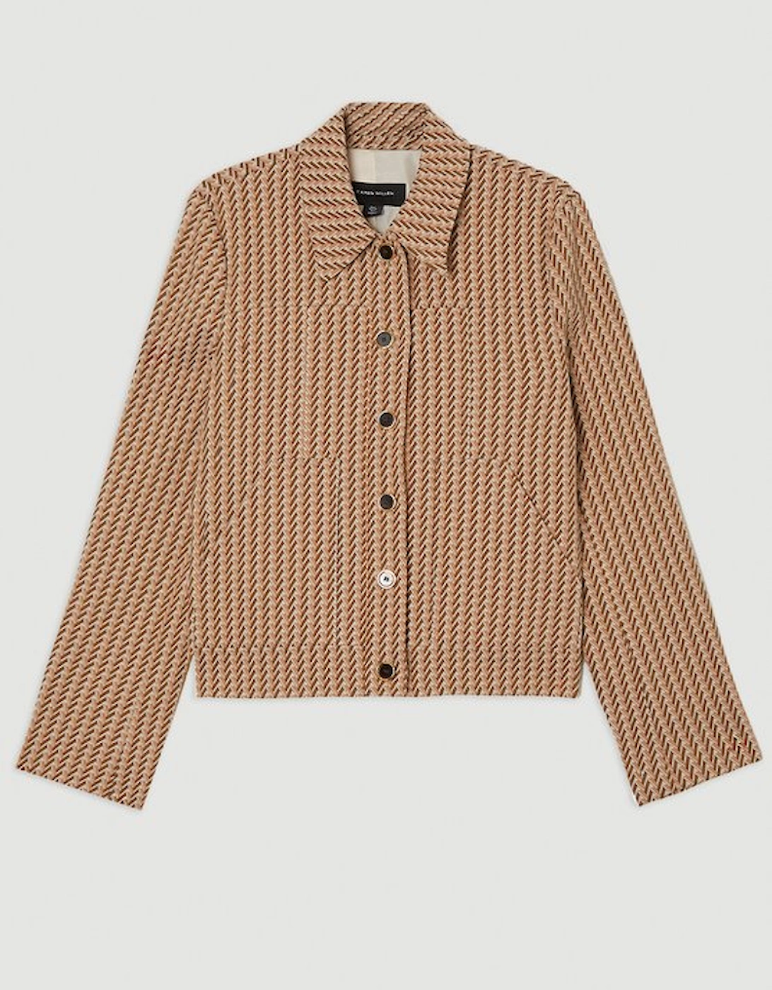 Jacquard Single Breasted Tailored Blazer