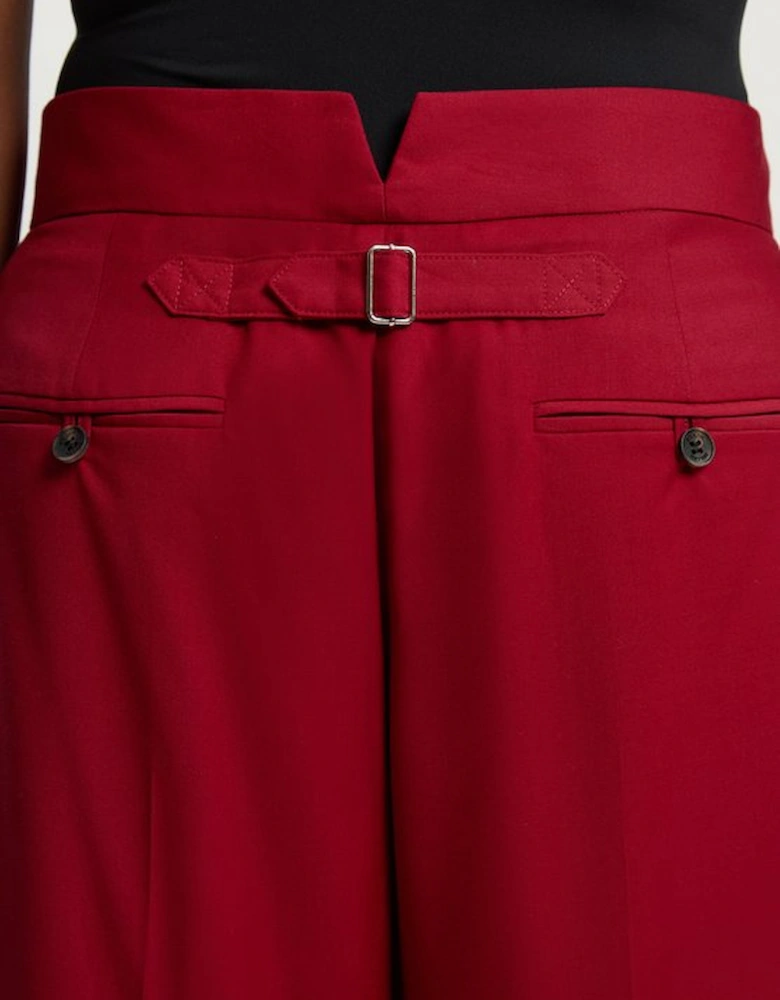 Plus Size Polished Wide Leg Tailored Trouser