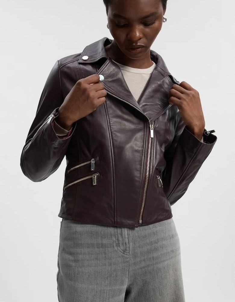 Leather Signature Biker Jacket