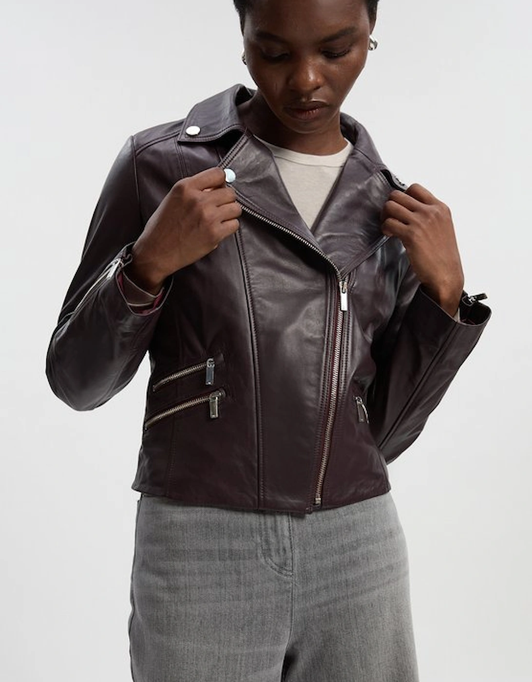 Leather Signature Biker Jacket