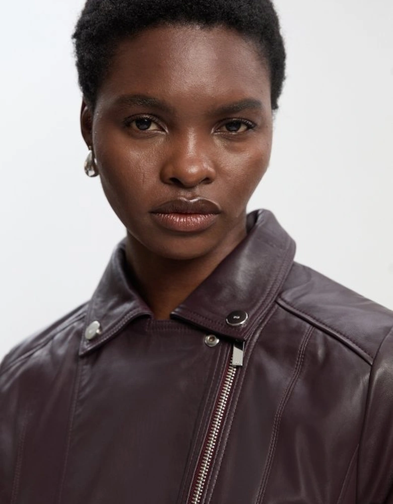 Leather Signature Biker Jacket