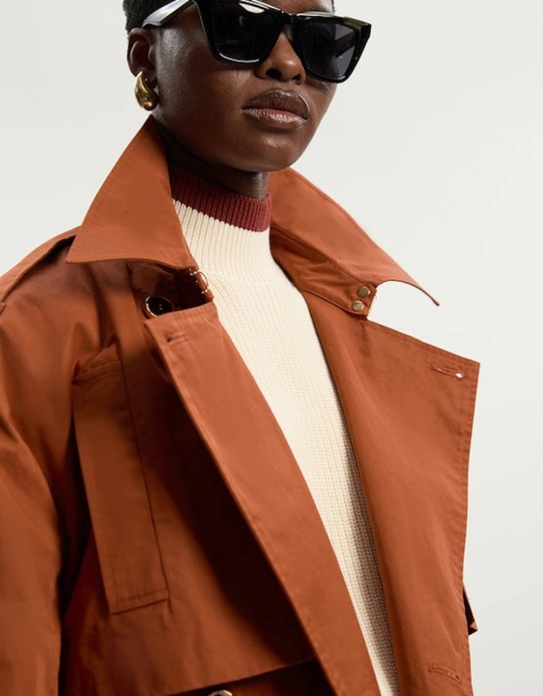 Relaxed Polished Trench Coat