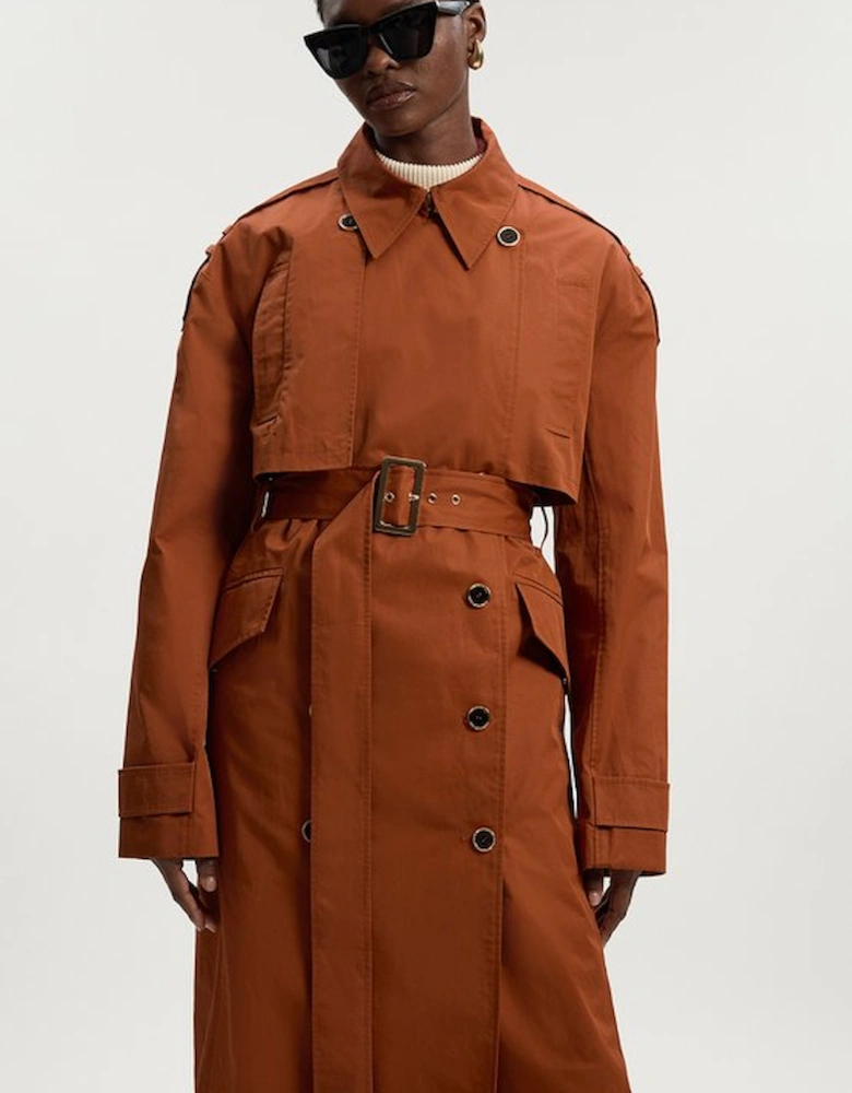 Relaxed Polished Trench Coat
