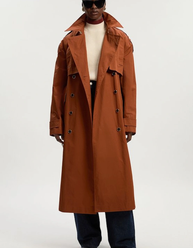 Relaxed Polished Trench Coat