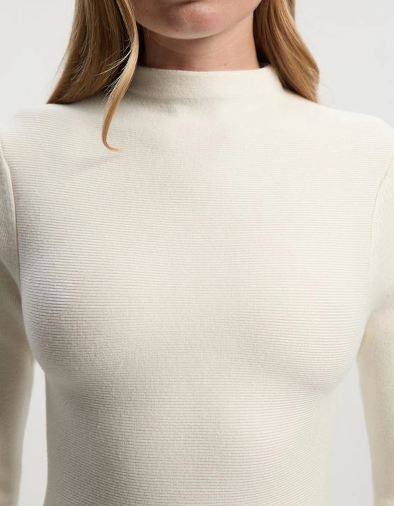 Petite Viscose Blend Full Circle Knit Mini Dress