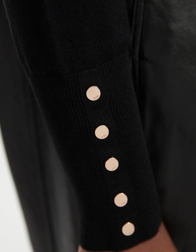 Plus Size Viscose Blend Knitted Crew Neck Jumper