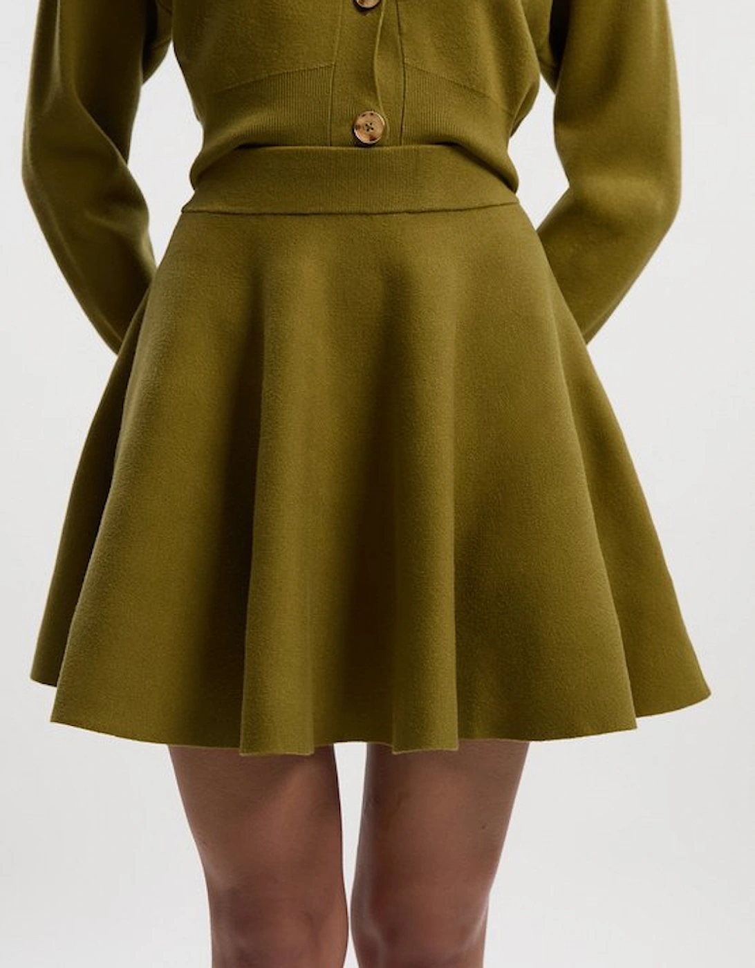 Compact Yarn Full Knitted Skirt