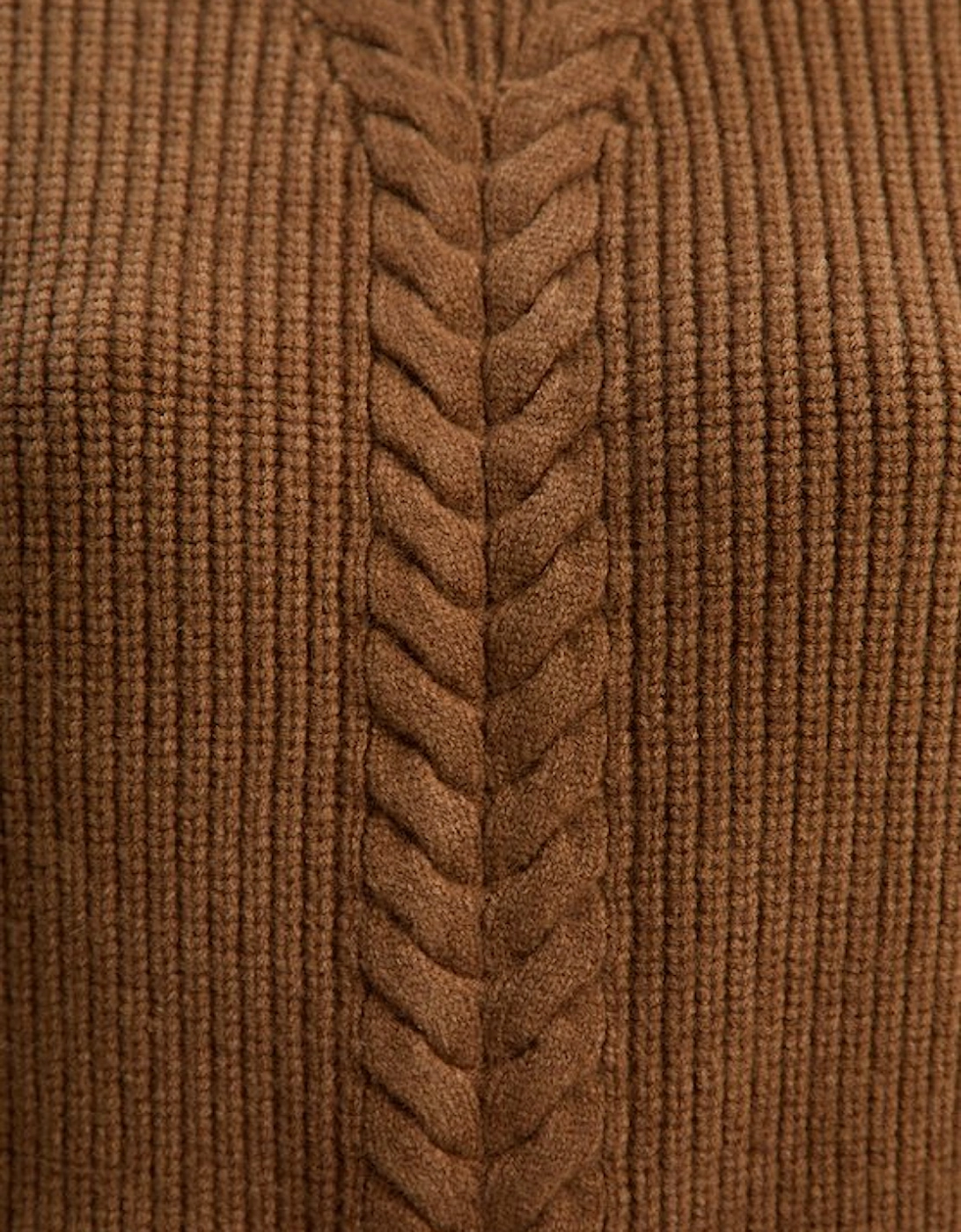 Cable Stitch Fly Collar Jumper