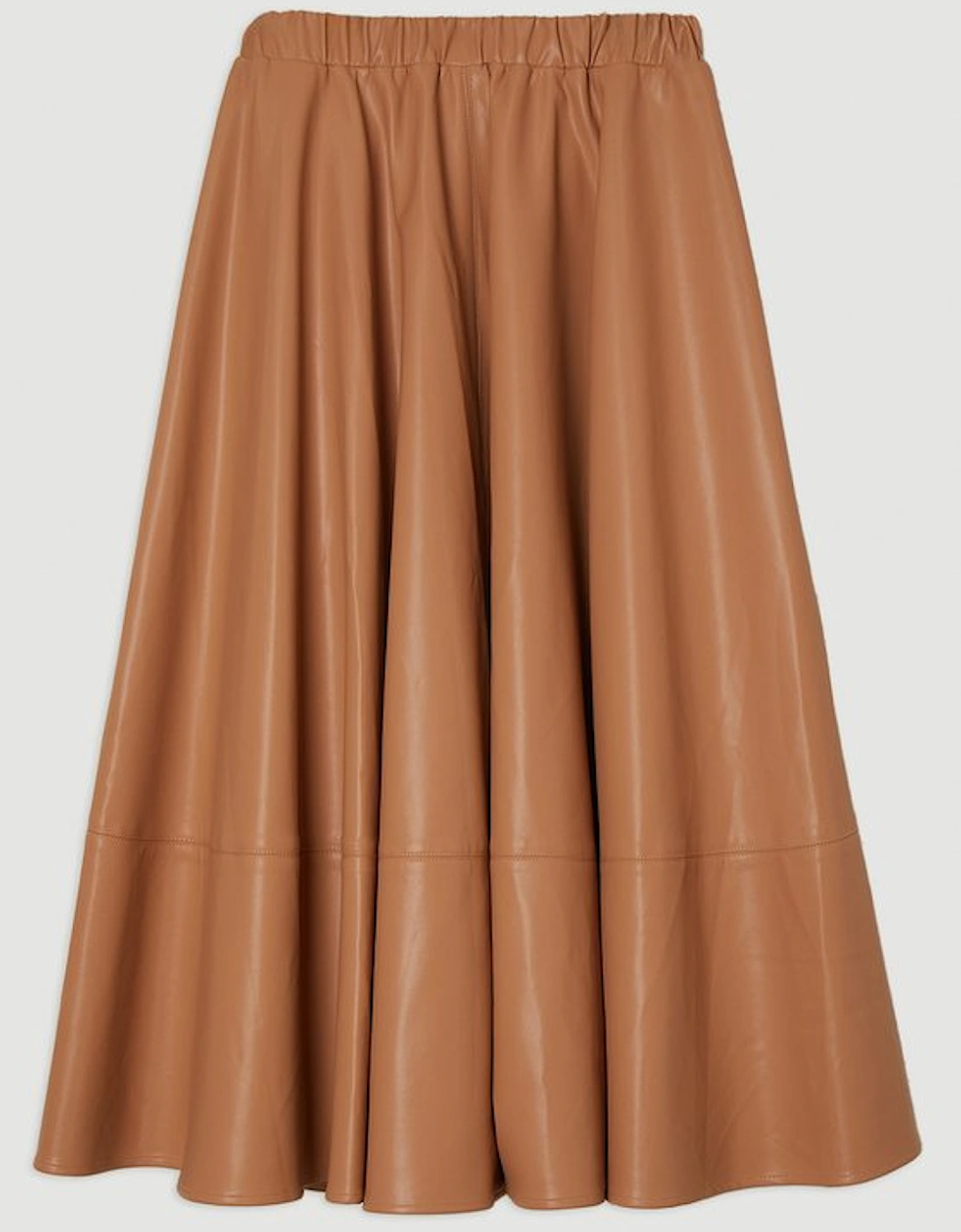 Faux Leather Full Maxi Skirt